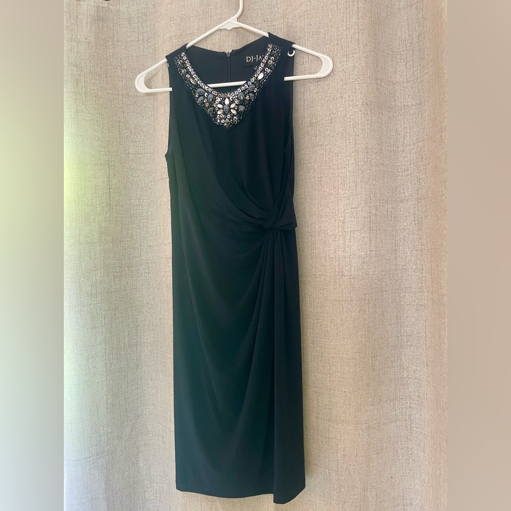 DJ Jaz Embellished Navy Blue Dress - 4